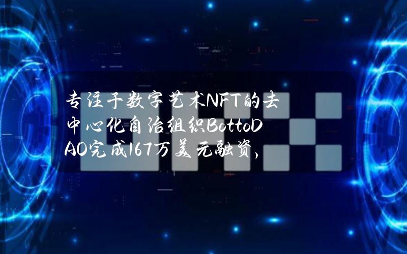 专注于数字艺术NFT的去中心化自治组织BottoDAO完成167万美元融资，1kx领投