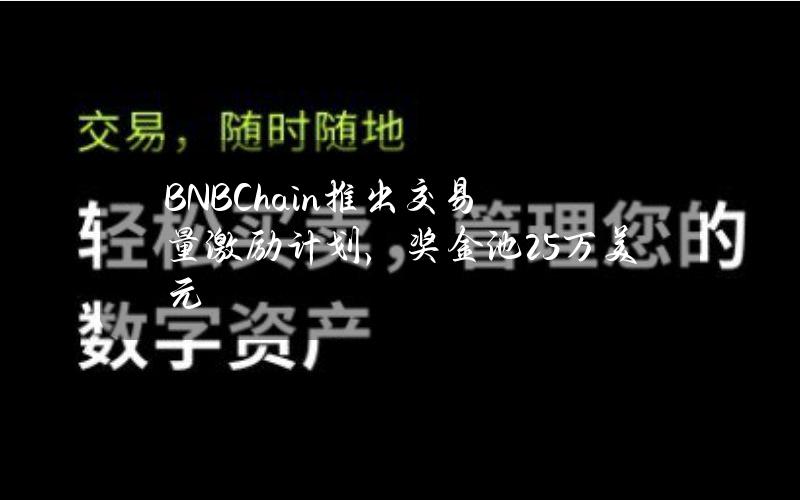 BNBChain推出交易量激励计划，奖金池25万美元