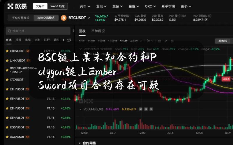 BSC链上某未知合约和Polygon链上EmberSword项目合约存在可疑交易