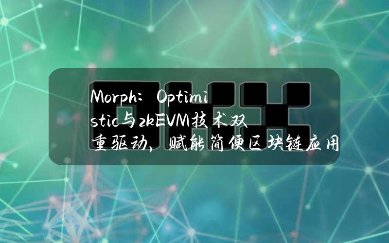 Morph：Optimistic与zkEVM技术双重驱动，赋能简便区块链应用