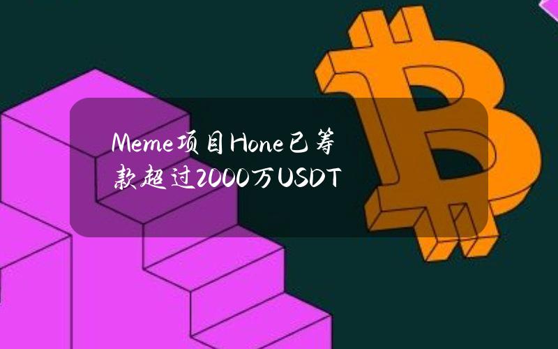 Meme项目Hone已筹款超过2000万USDT